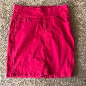 Pink jag jeans skirt size 8